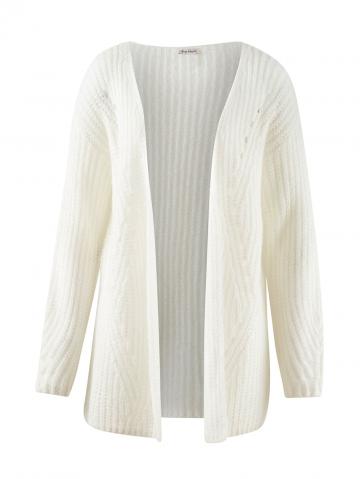 Длинная вязаная кофта