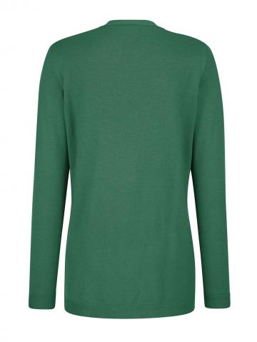 Длинная вязаная кофта