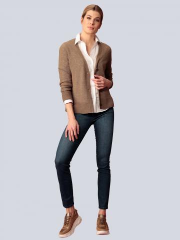 Длинная вязаная кофта