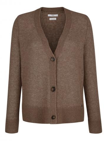 Длинная вязаная кофта