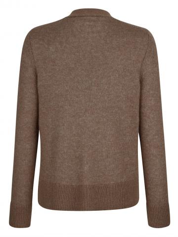 Длинная вязаная кофта