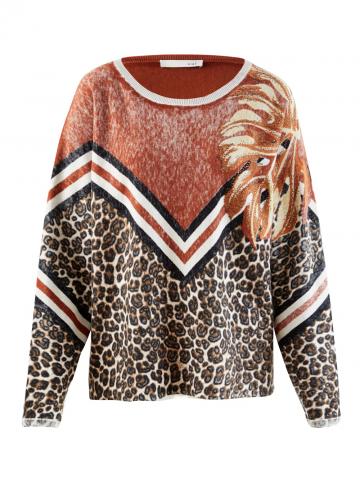 Пуловер с круглым вырезом