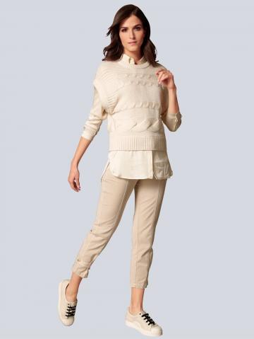 Пуловер с круглым вырезом