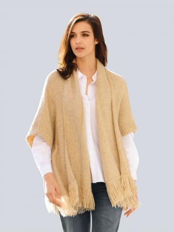 Длинная вязаная кофта