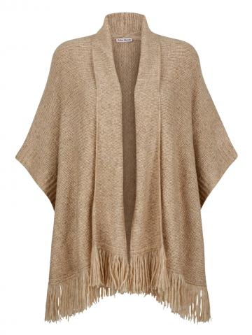 Длинная вязаная кофта