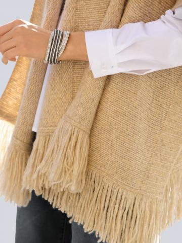 Длинная вязаная кофта