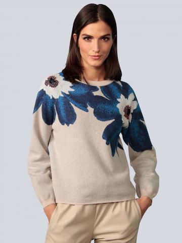 Пуловер с круглым вырезом