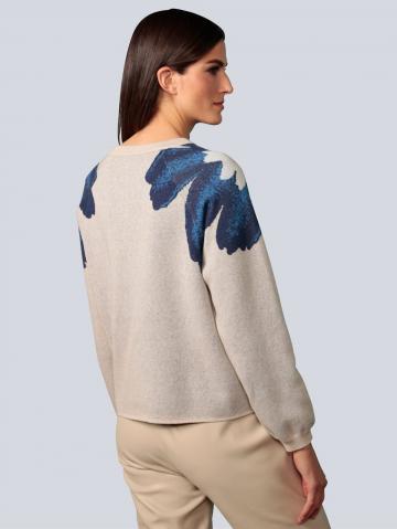 Пуловер с круглым вырезом