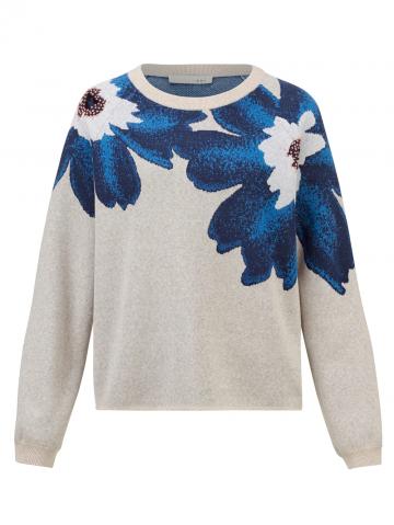 Пуловер с круглым вырезом