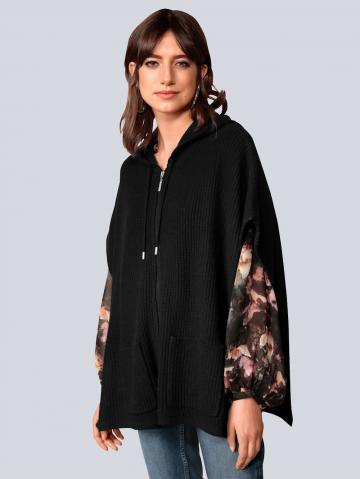 Длинная вязаная кофта