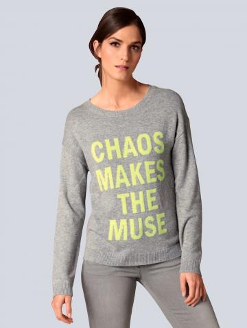 Пуловер с круглым вырезом