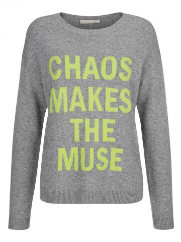 Пуловер с круглым вырезом