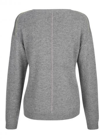 Пуловер с круглым вырезом