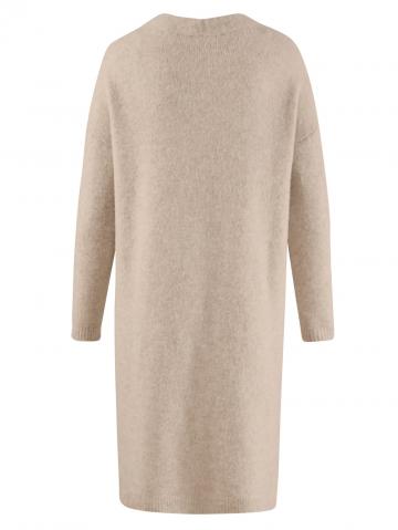 Длинная вязаная кофта