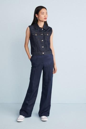 Джинсовая жилетка