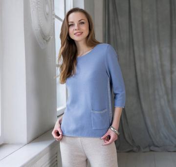 Вязаный пуловер