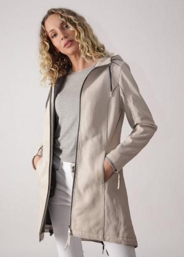 Кожаное пальто