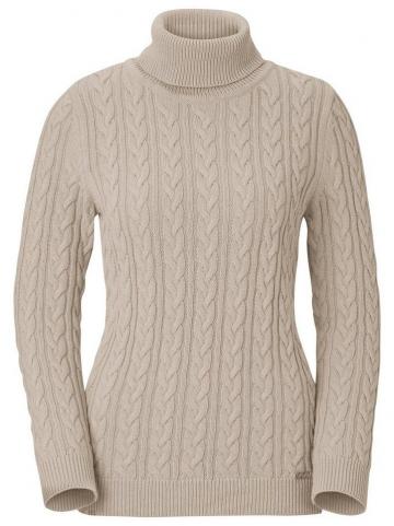 Пуловер с высоким воротником 
