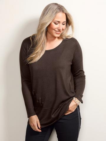 Вязаный пуловер