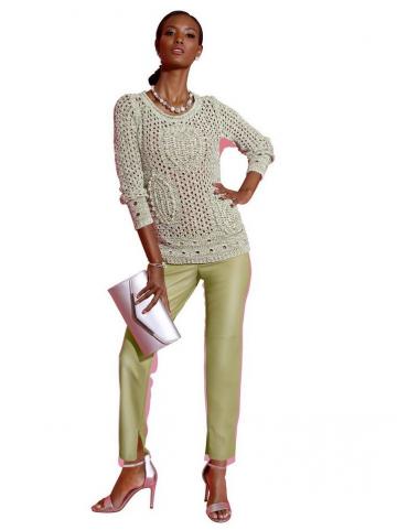 Штаны из искусственной кожи