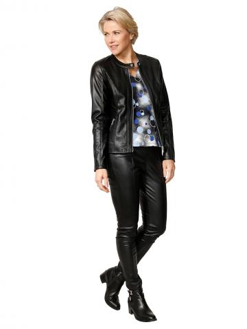 Куртка из искусственной кожи