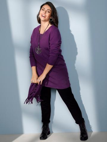 Вязаный пуловер