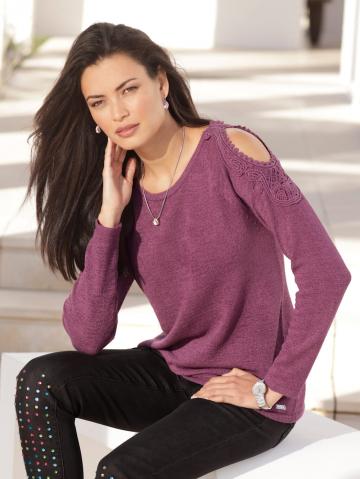 Вязаный пуловер