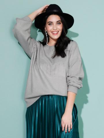 Вязаный пуловер