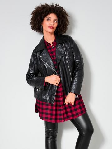 Куртка из искусственной кожи