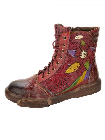 Сапожки на шнуровке