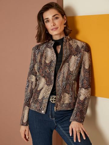 Куртка из искусственной кожи