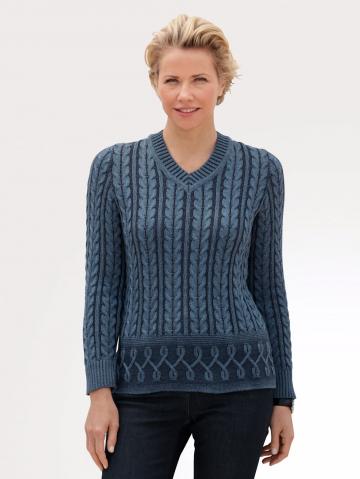 Вязаный пуловер