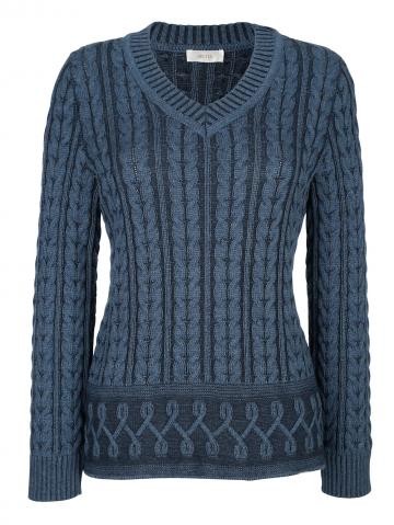 Вязаный пуловер