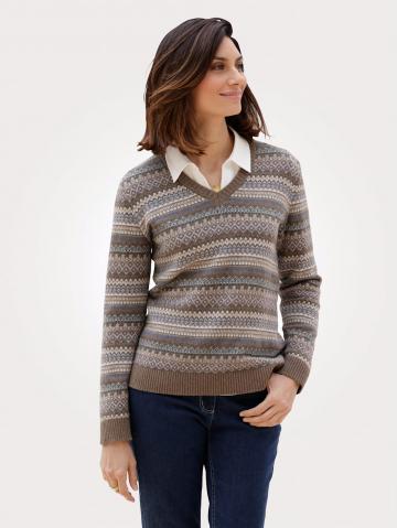 Вязаный пуловер