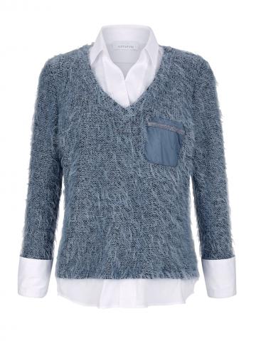 Вязаный пуловер