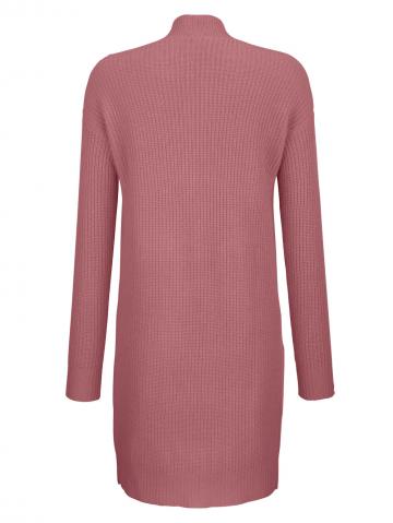 Длинная вязаная кофта