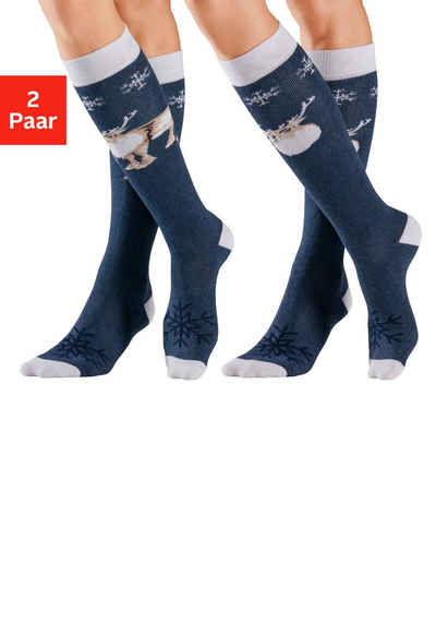 Носки до колена (2 пары)