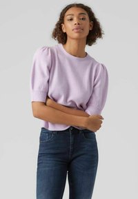 Пуловер с коротким рукавом