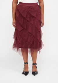 Юбка с воланами