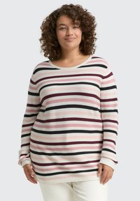 Пуловер в полоску