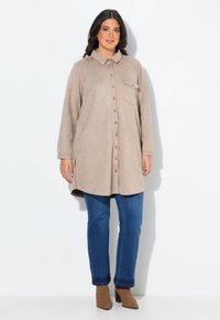 Пальто из искусственной кожи