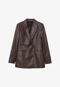 Пальто из искусственной кожи