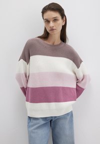 Пуловер в полоску