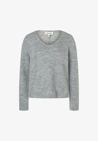 Пуловер с вырезом V