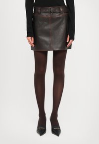 Кожаная юбка