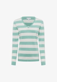 Пуловер в полоску