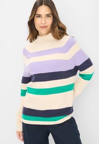 Пуловер в полоску