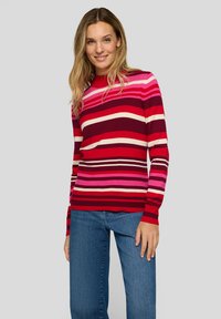 Пуловер в полоску