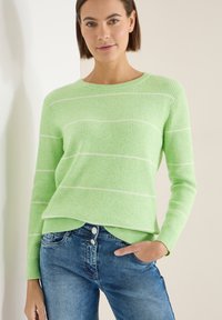 Пуловер в полоску