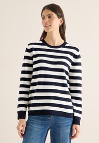 Пуловер в полоску